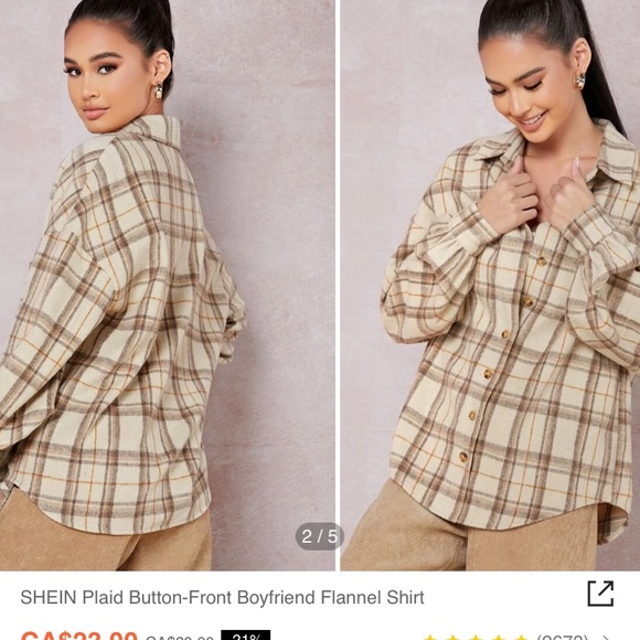 Oversized flannel - Picture 3 of 4